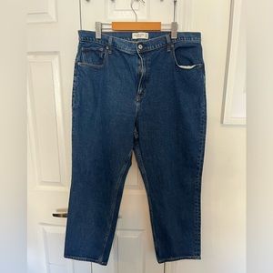 Abercrombie ankle straight ultra high rise jeans